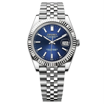 Classic blue Datejust Seiko mod