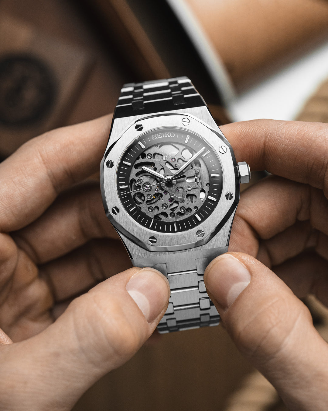 Skeleton Royal Oak Seiko mod