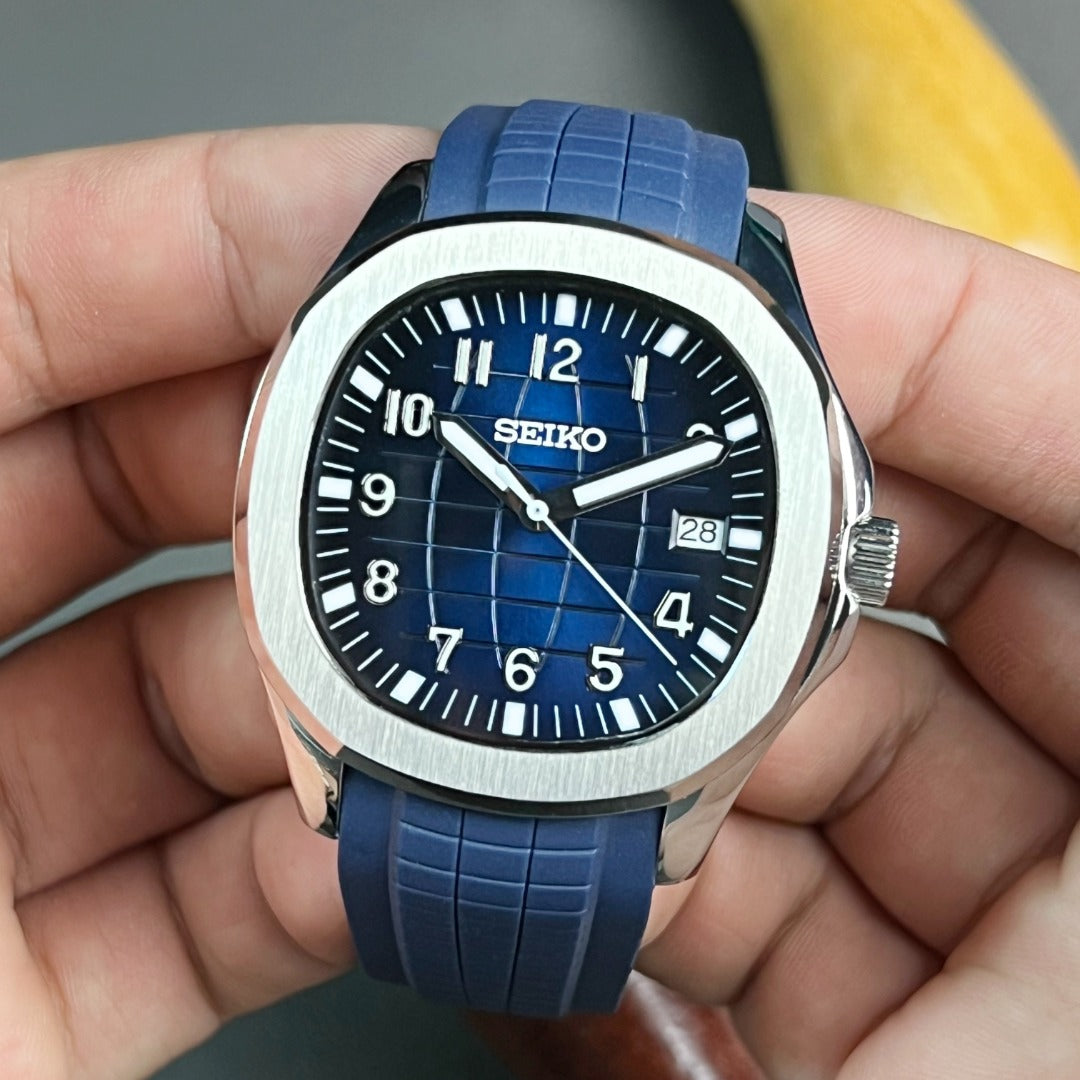 Blue Aquanaut Seiko mod