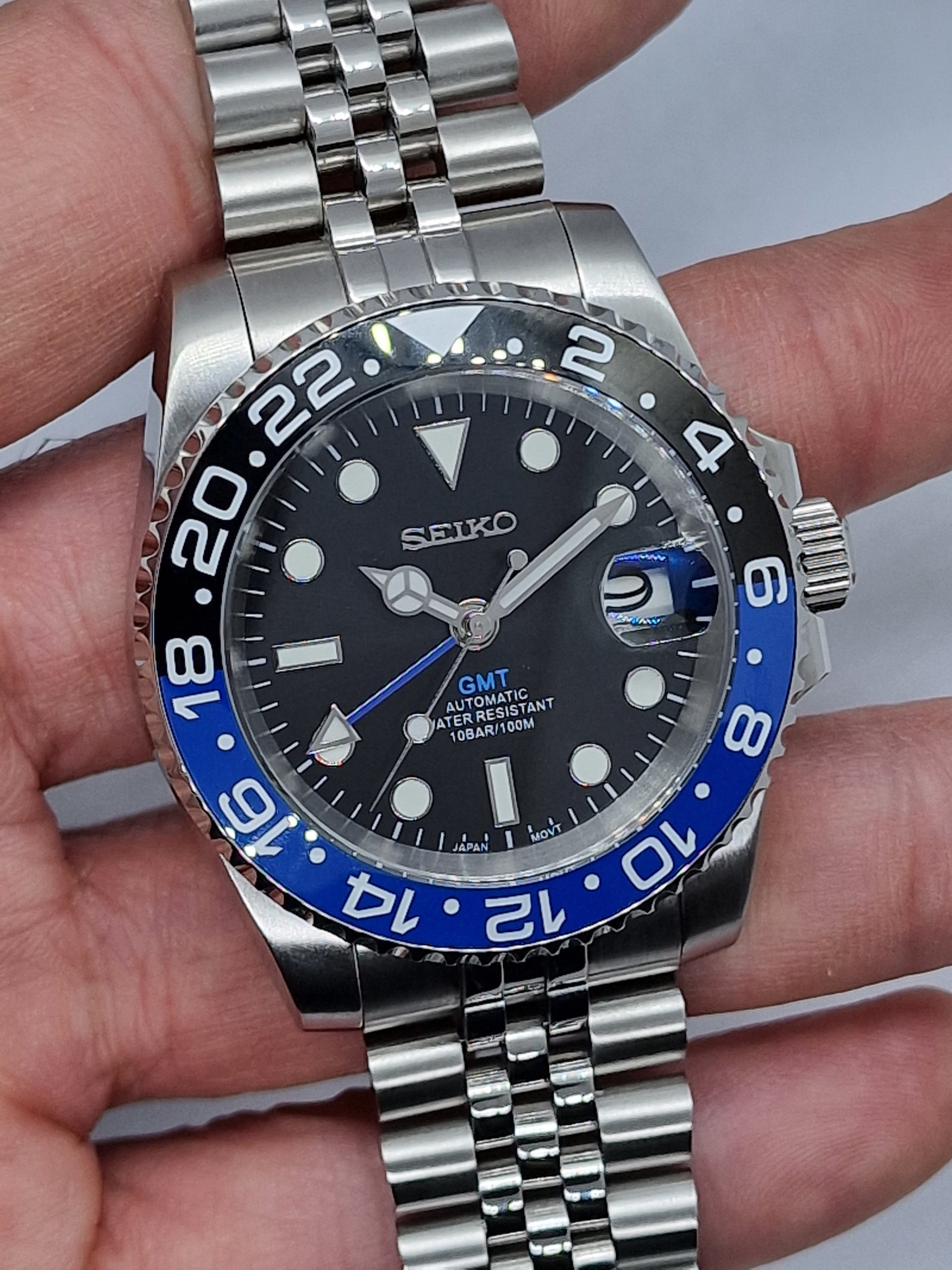 Batman GMT Seiko mod