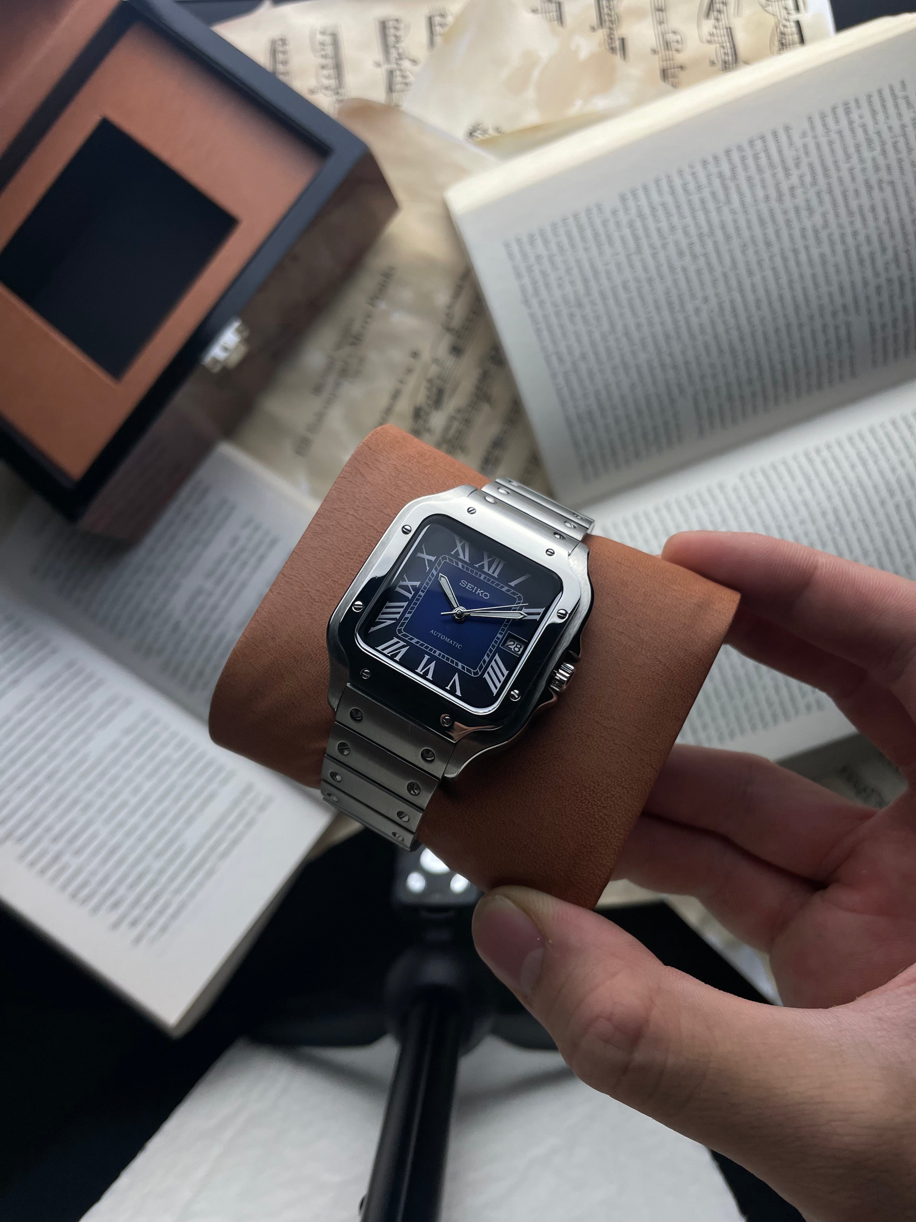 Blue Santos Seiko mod