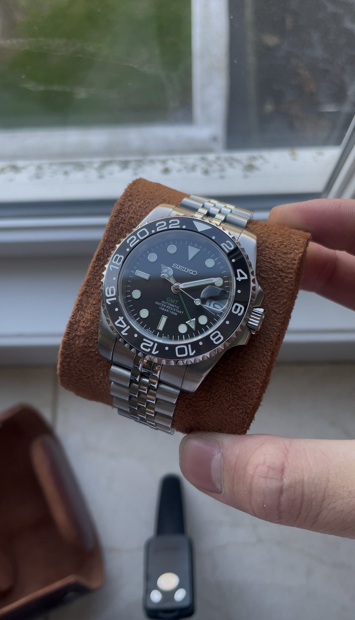 Bruce Wayne GMT Seiko mod