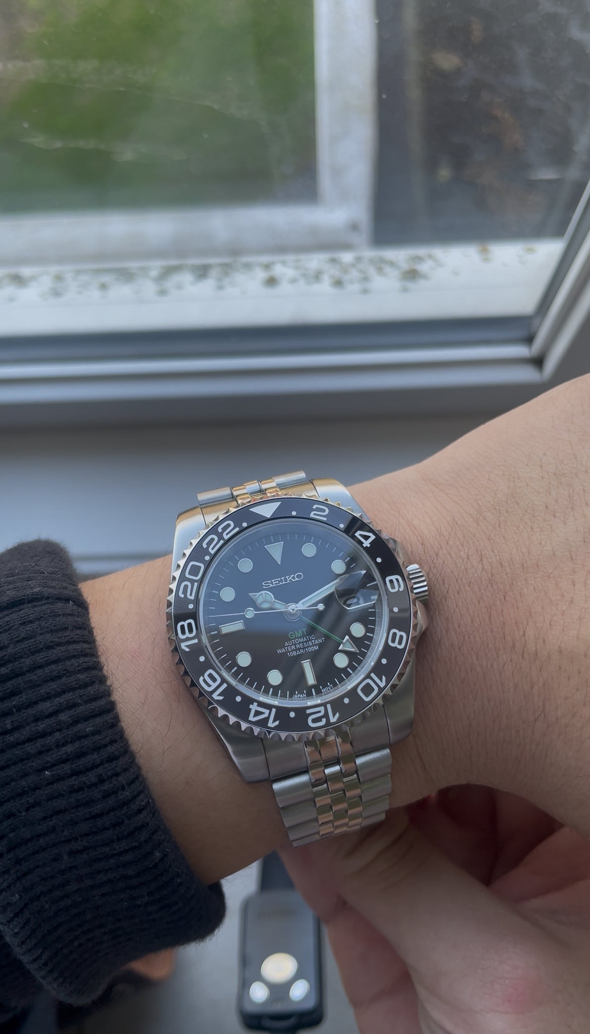 Bruce Wayne GMT Seiko mod