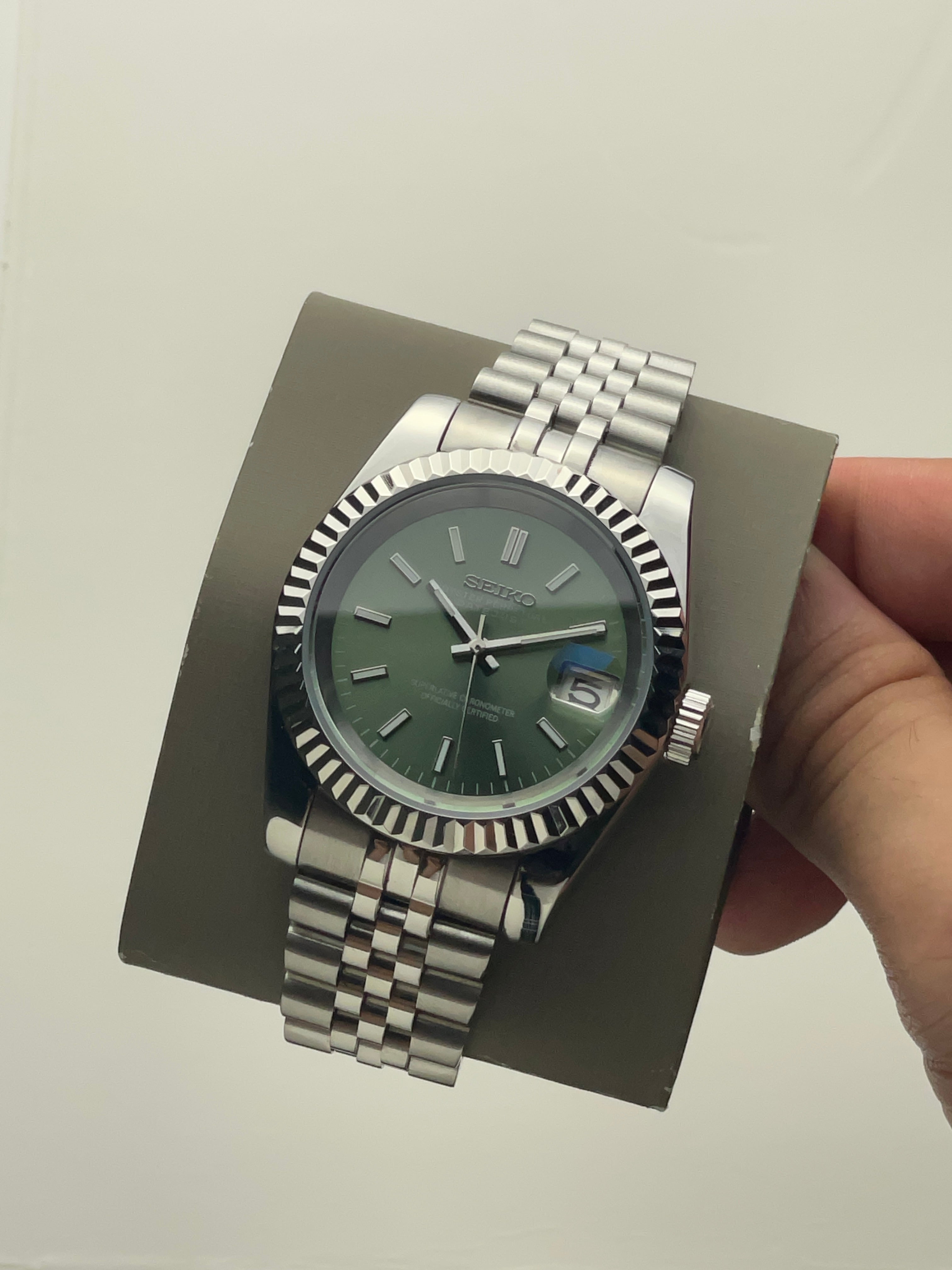 Classic green Datejust Seiko mod