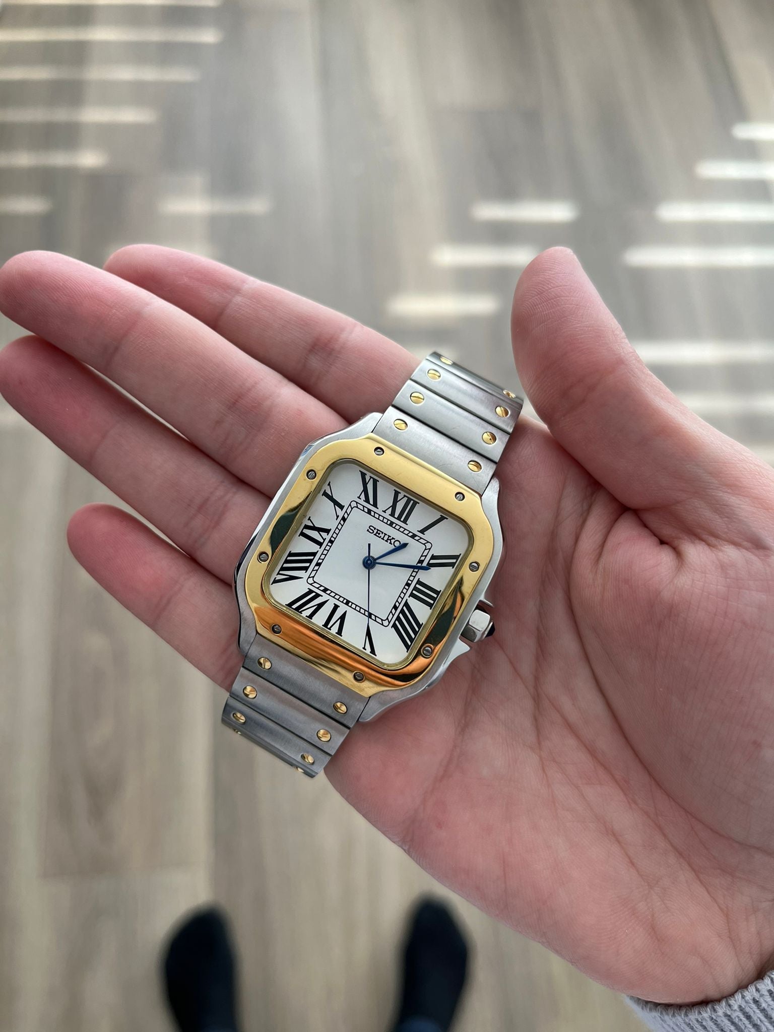 TwoTone Gold Santos Seiko mod