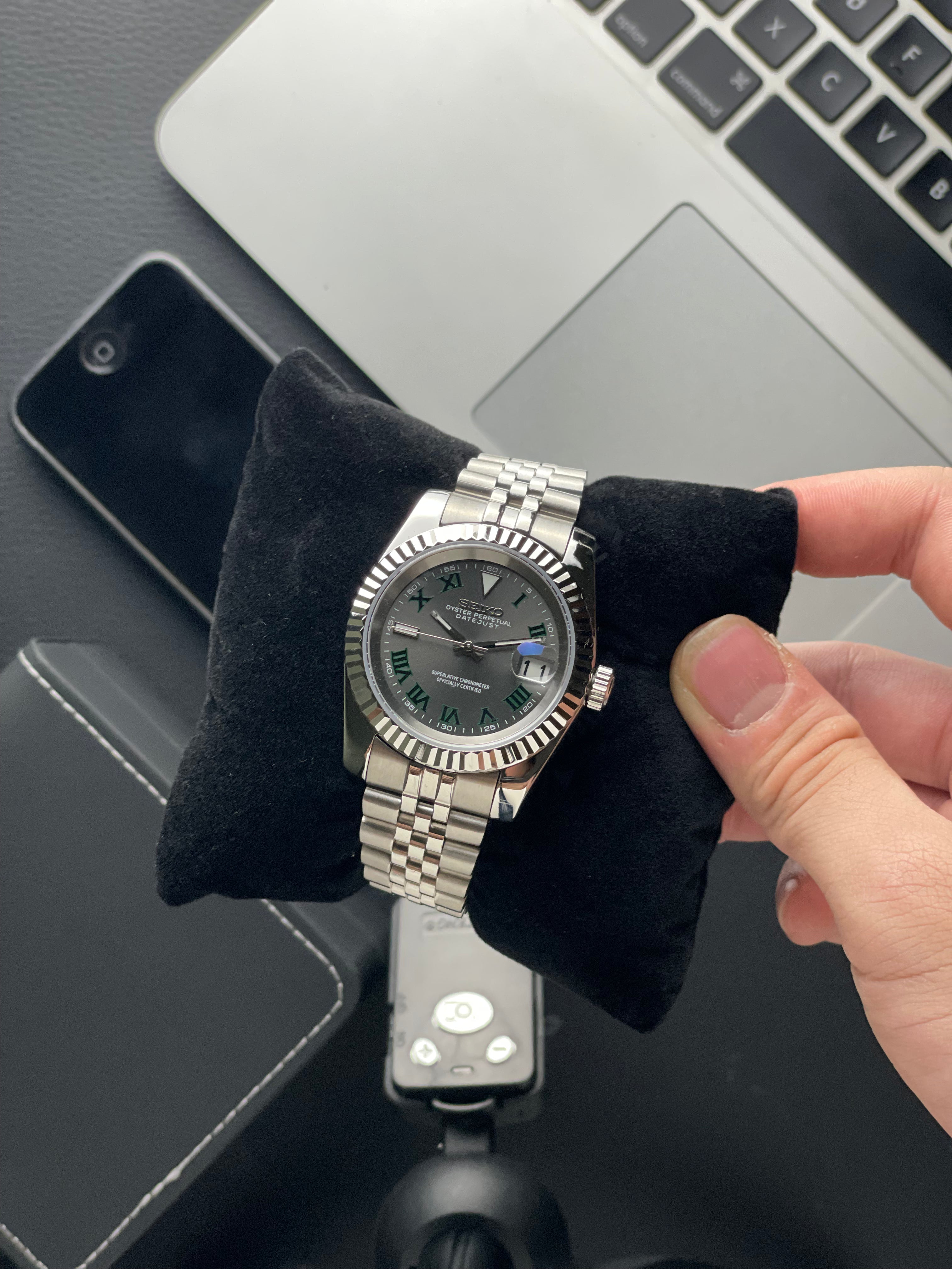 Wimbledon Datejust Seiko mod