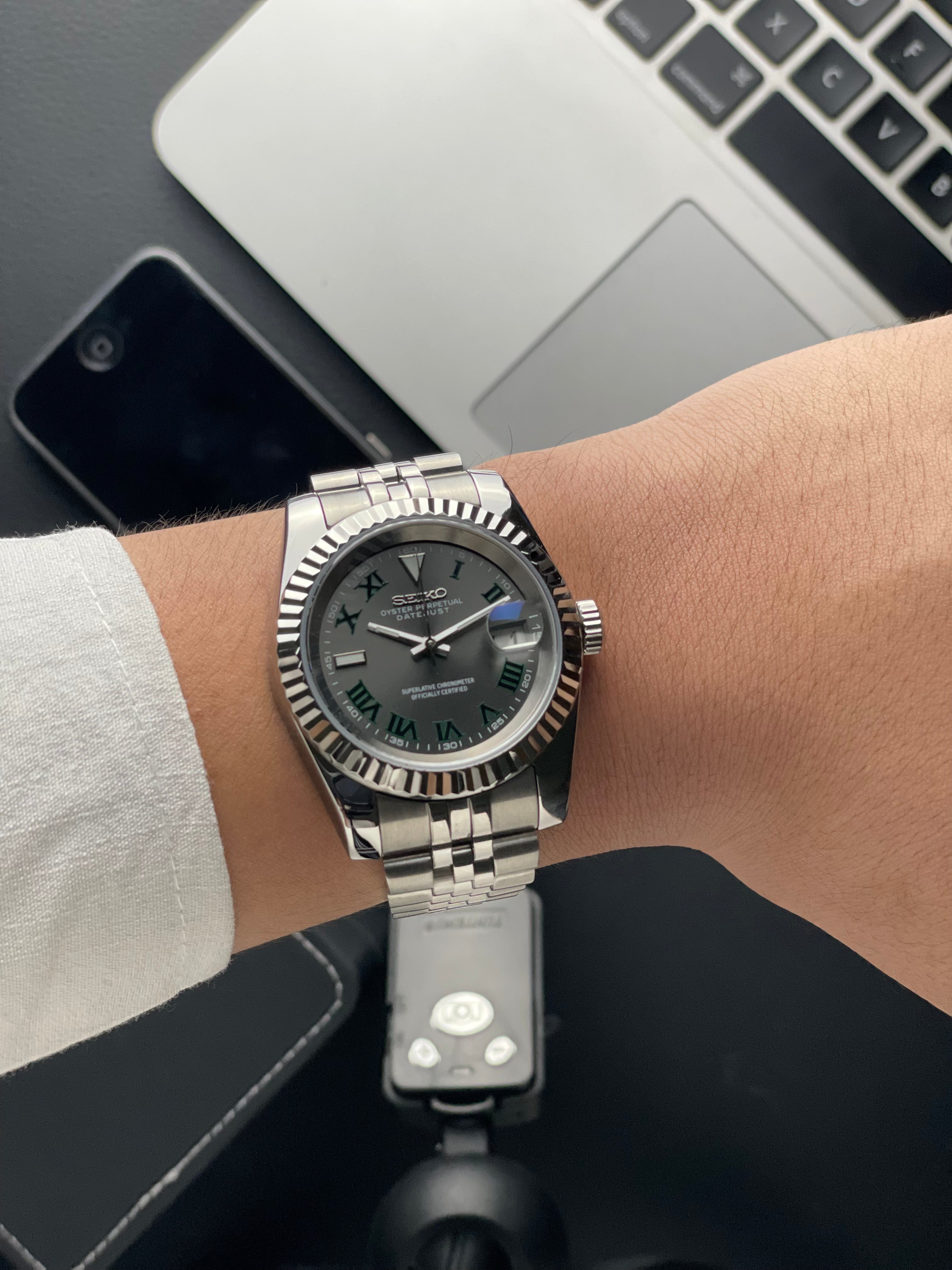Wimbledon Datejust Seiko mod