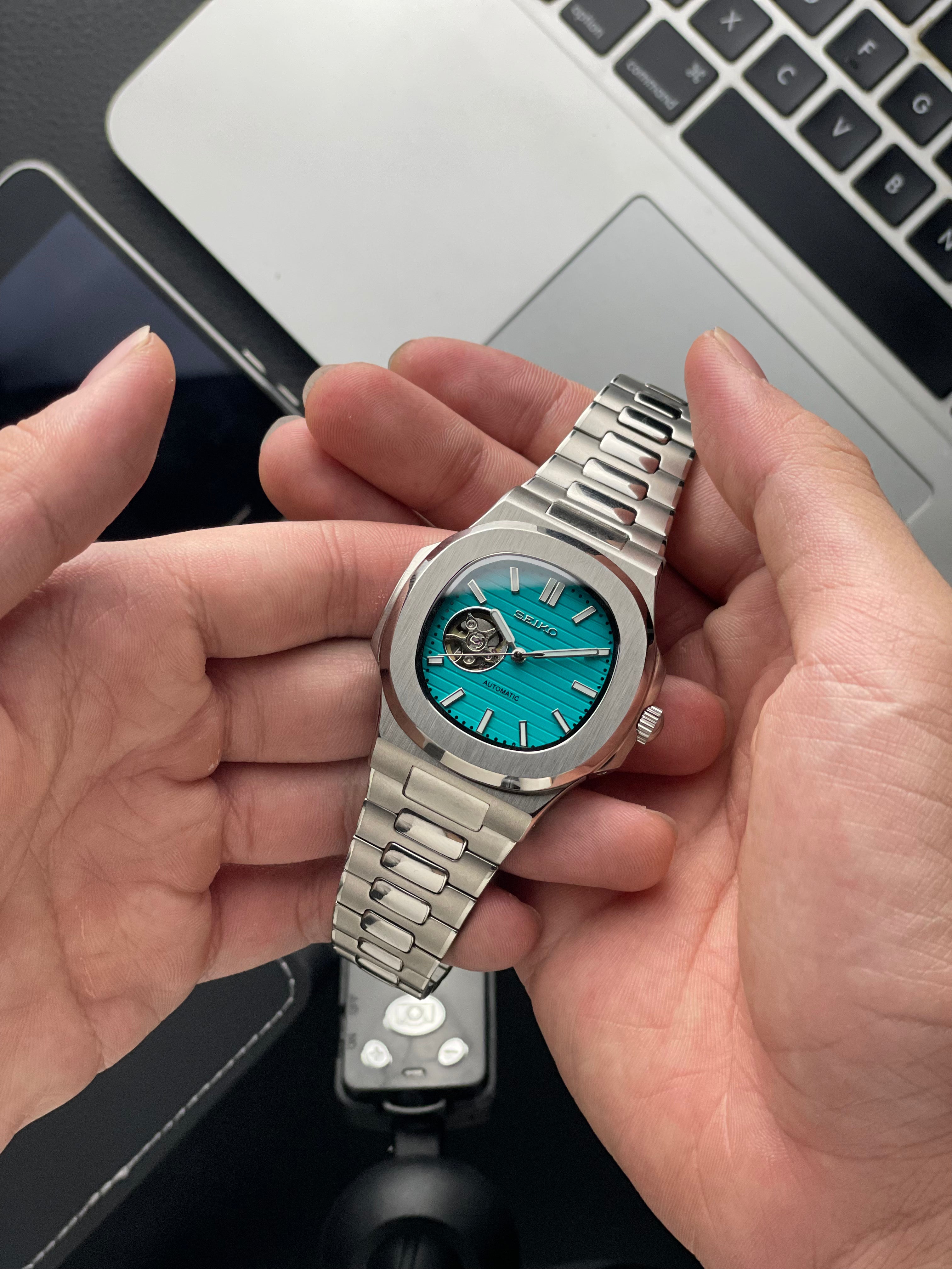 Tiffany Nautilus Seiko mod