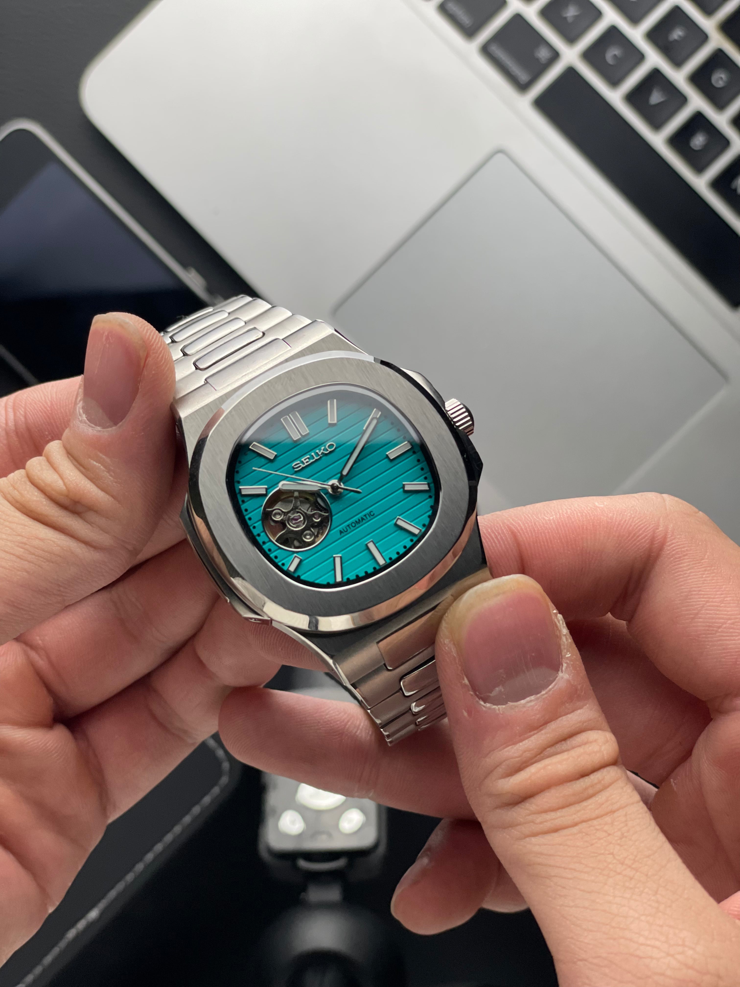 Tiffany Nautilus Seiko mod