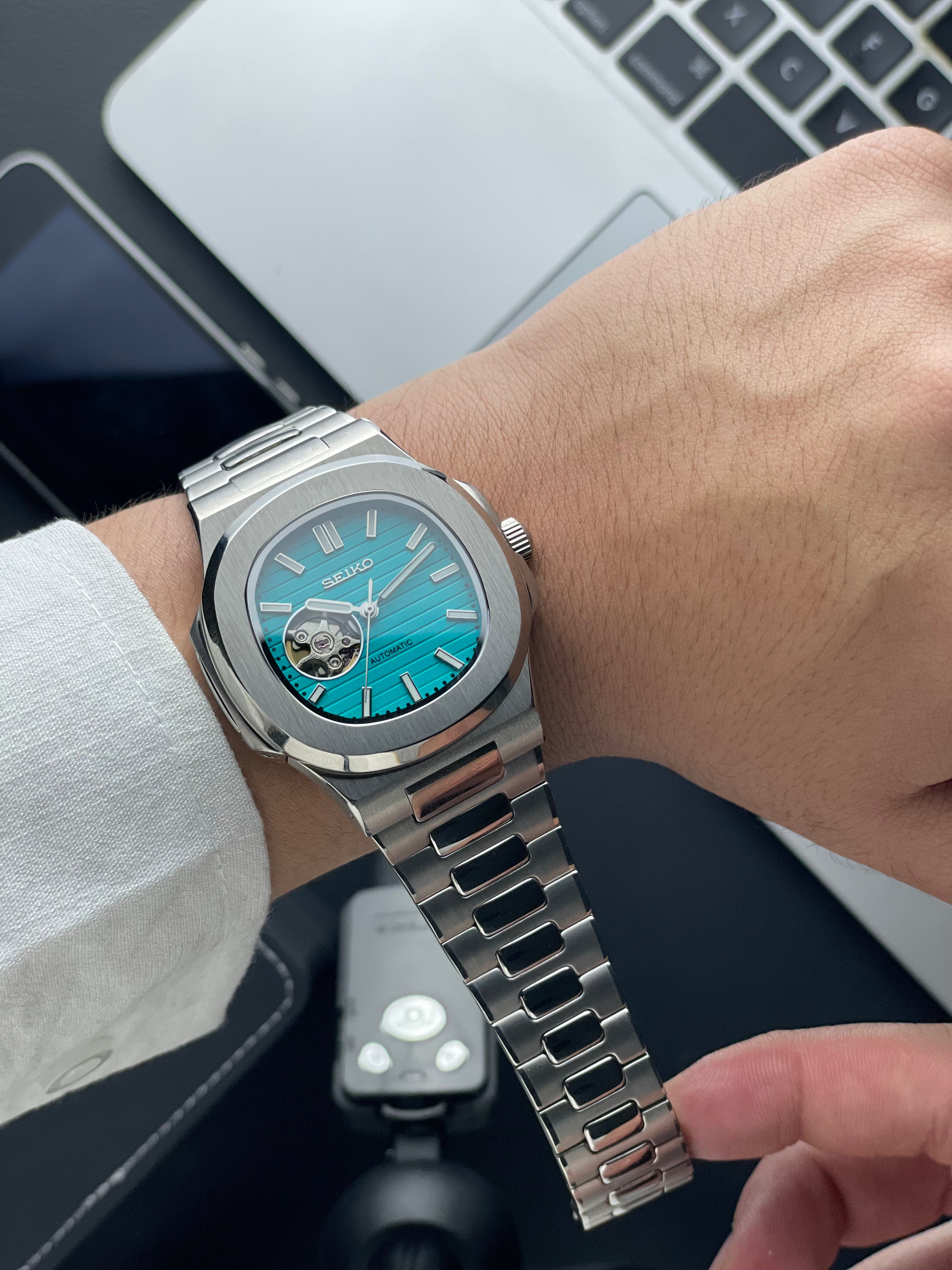 Tiffany Nautilus Seiko mod