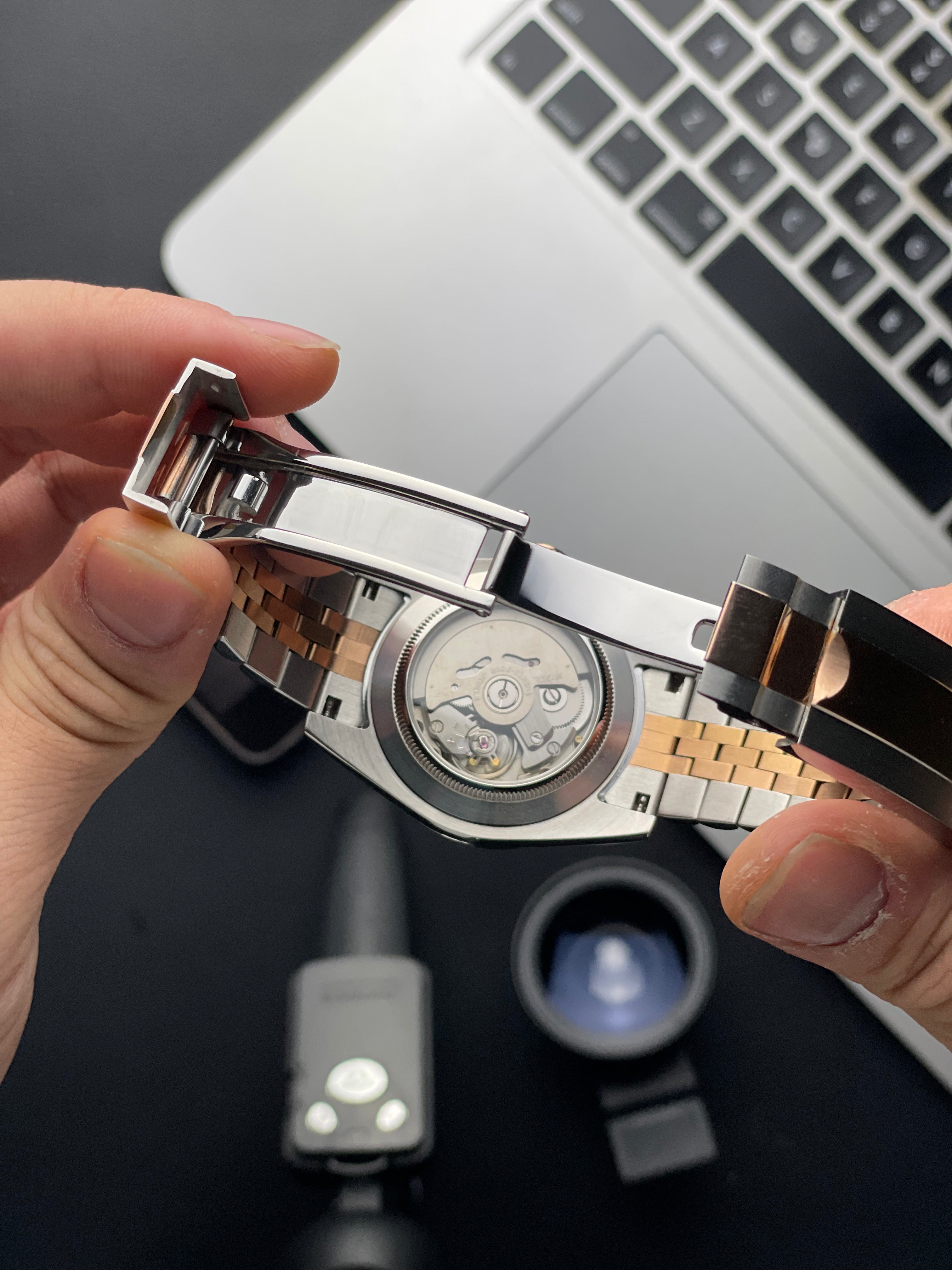 TwoTone rose gold Datejust Seiko mod