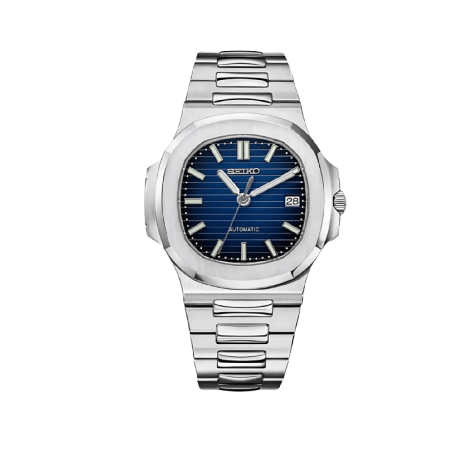 Blue Nautilus Seiko mod