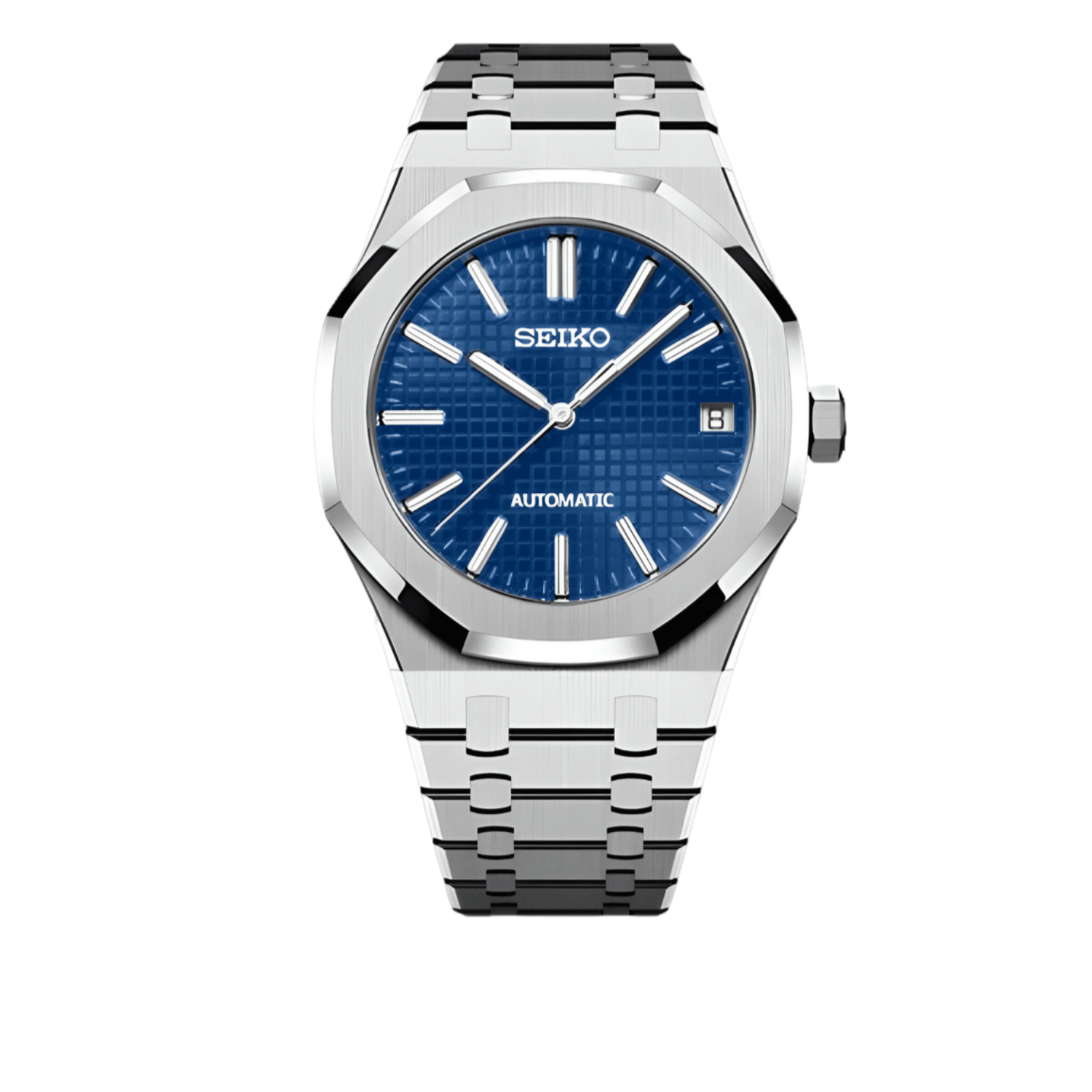 Blue Royal Oak Seiko mod