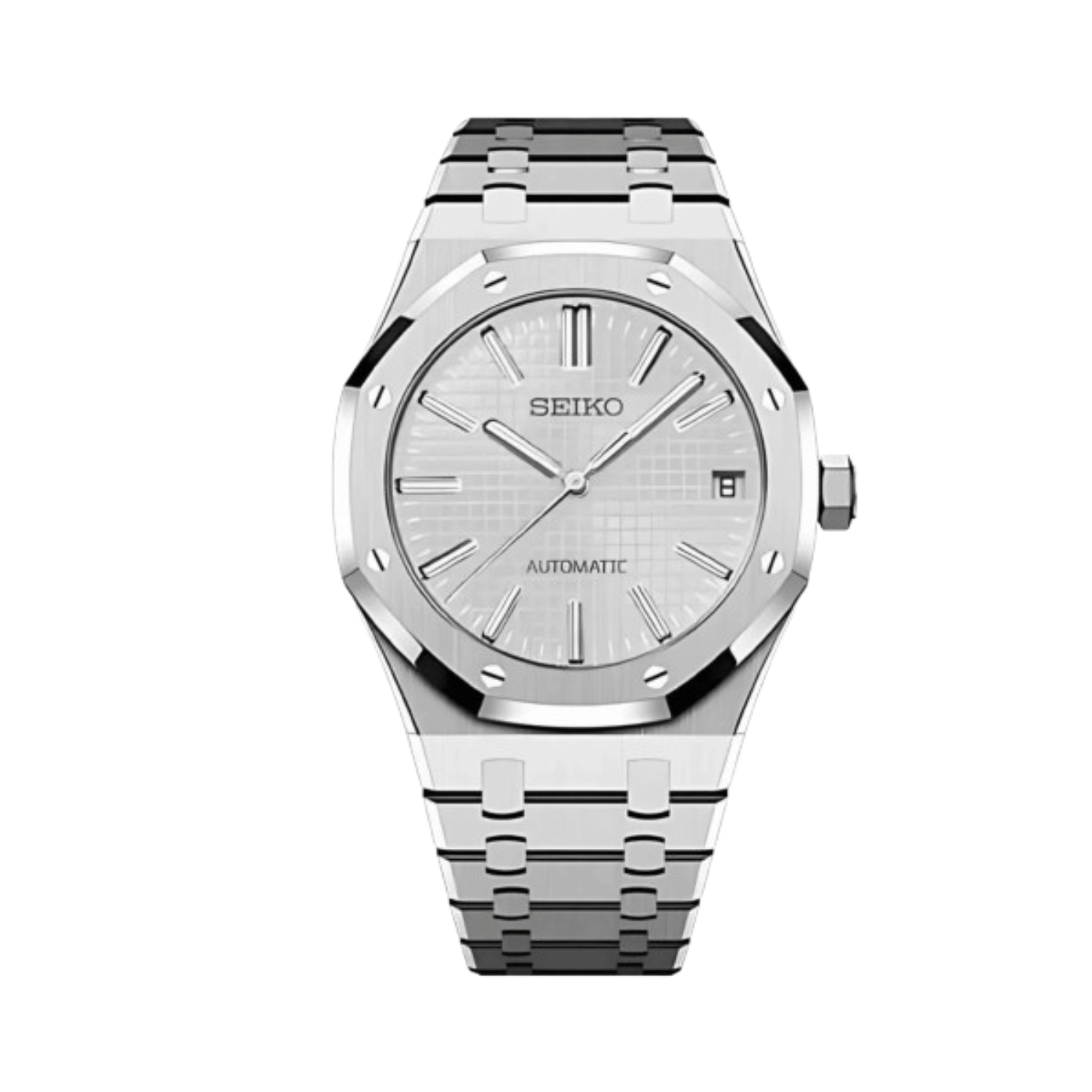 White Royal Oak Seiko mod