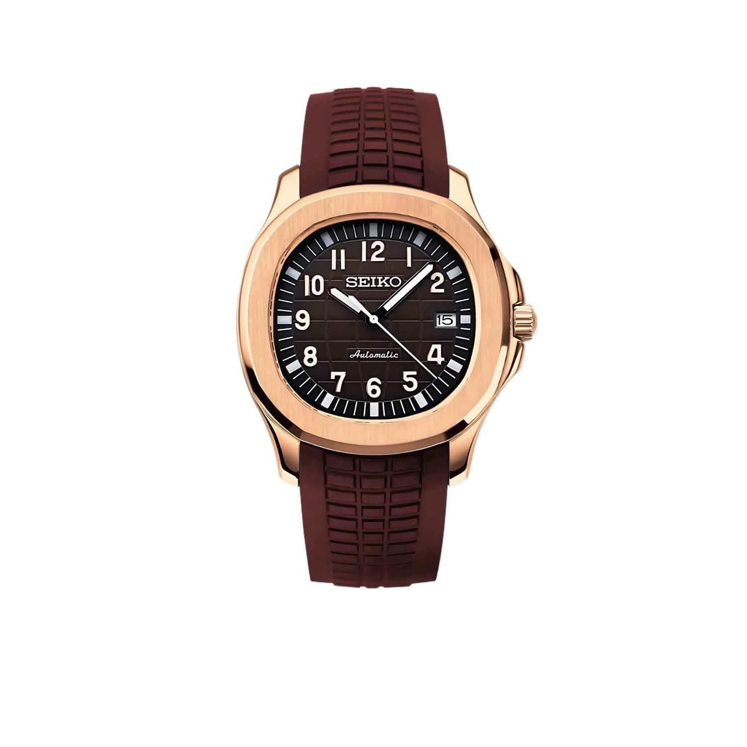 Brown Aquanaut Seiko mod