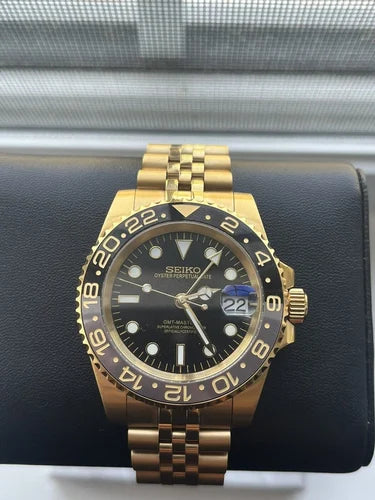 Gold GMT Seiko mod