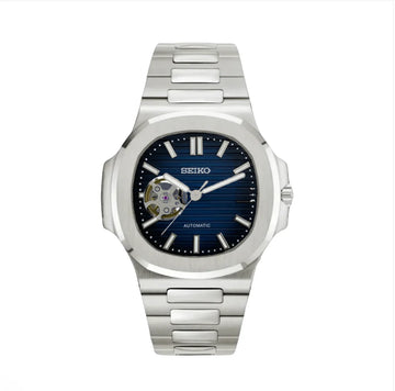 Openheart Blue Nautilus Seiko mod