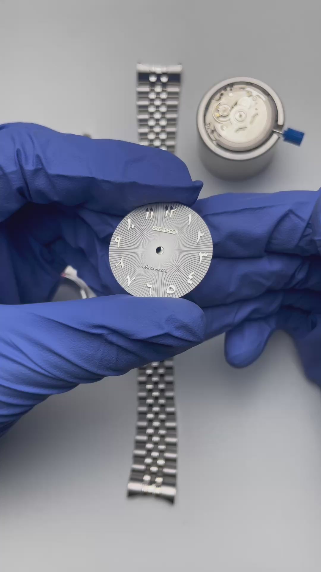 White Arabic Datejust Seiko mod