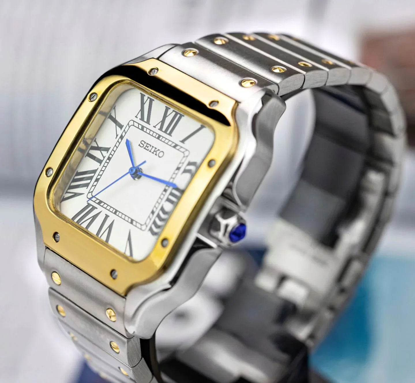 TwoTone Gold Santos Seiko mod