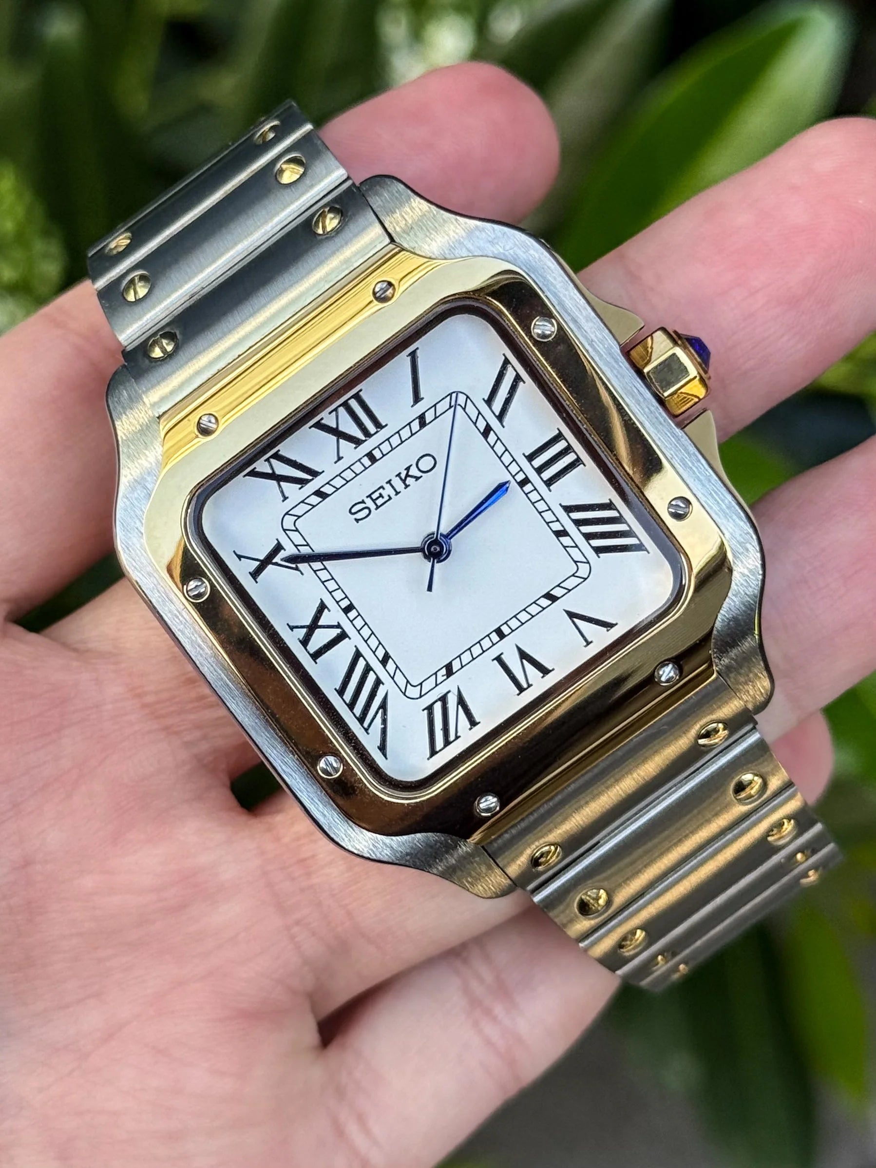 TwoTone Gold Santos Seiko mod