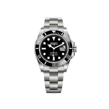 Black Submariner Seiko mod